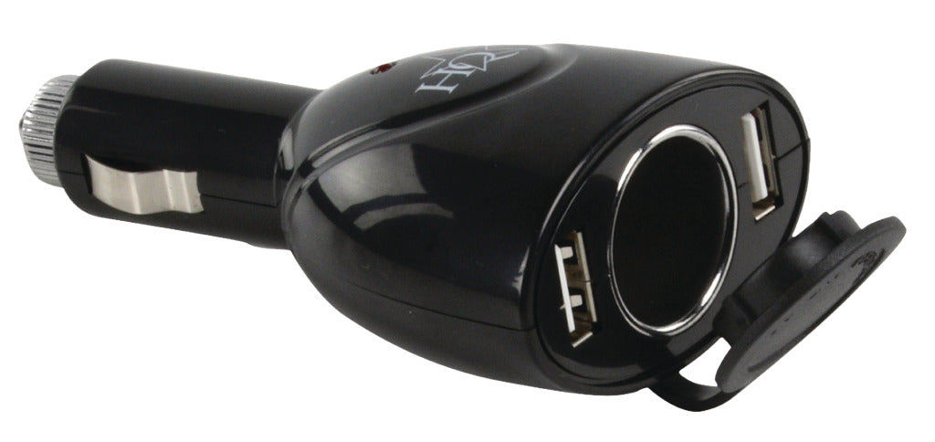 HQ P. Sup. USB202 dual USB car charger with 12 V connection