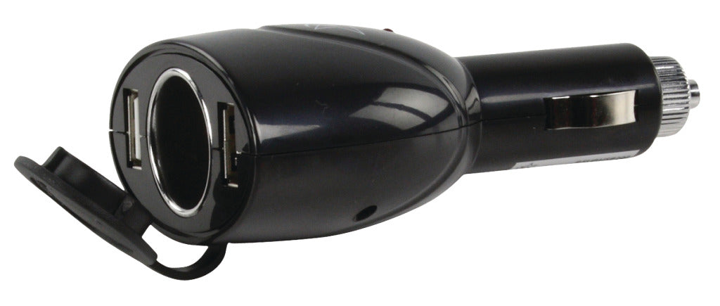 HQ P. Sup. USB202 dual USB car charger with 12 V connection
