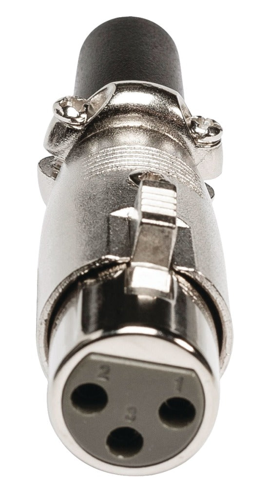 Valueline xlr-3fcl connector xlr 3-pin female metaal zilver