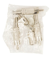 Valueline cc-010 rca plug + prt. metaal verguld rood