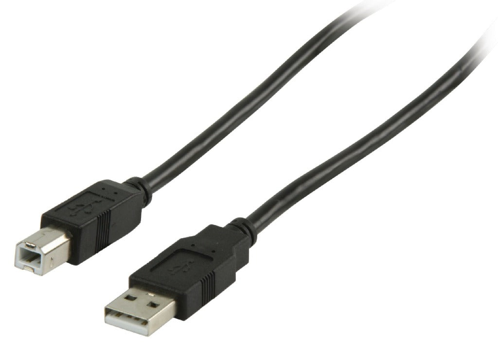 Valueline vlcp60100b10 usb 2.0 usb a male - usb b male cable 1.00 m black