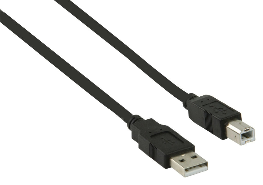 Valueline vlcp60100b10 usb 2.0 usb a male - usb b male cable 1.00 m black