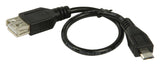 Valueline vlcp60570b02 usb 2.0 usb micro b mannelijk - usb a vrouwelijk adapter kabel 0,20 m zwart