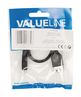 Valueline vlcp60570b02 usb 2.0 usb micro b mannelijk - usb a vrouwelijk adapter kabel 0,20 m zwart