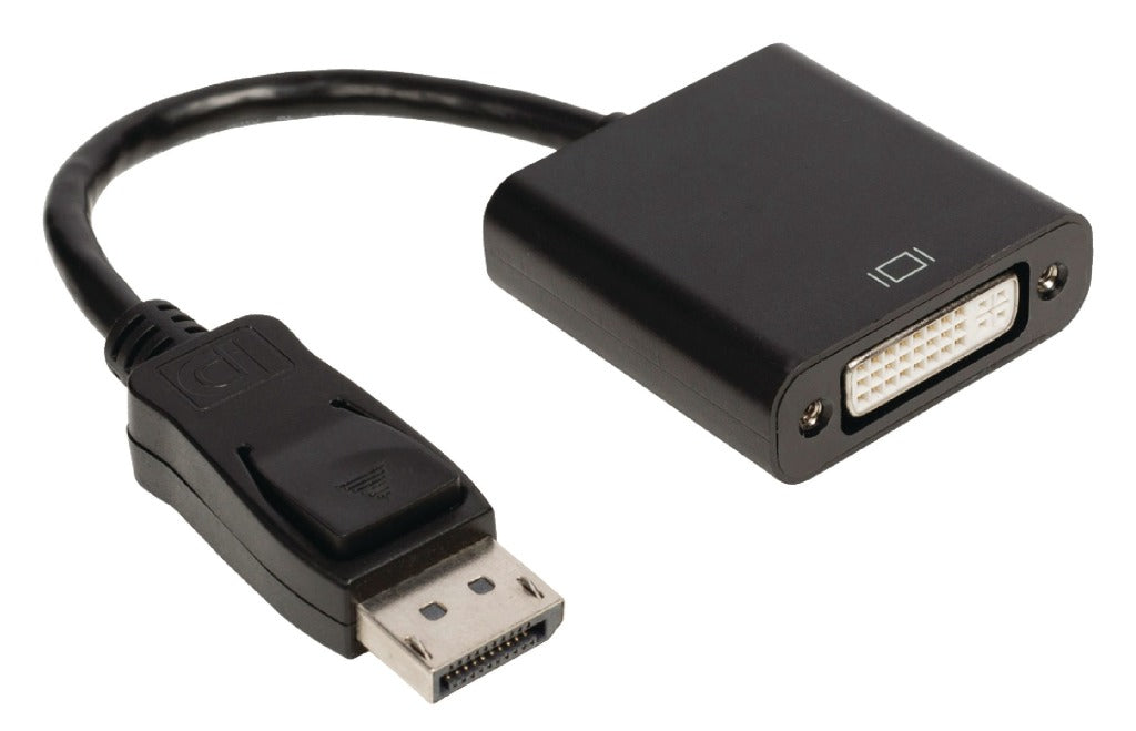 Valueline VLCB37250B02 Displayport adaptér kabel displej Male-Dvi-D 24 + 1-pin žena 0,20 m černá