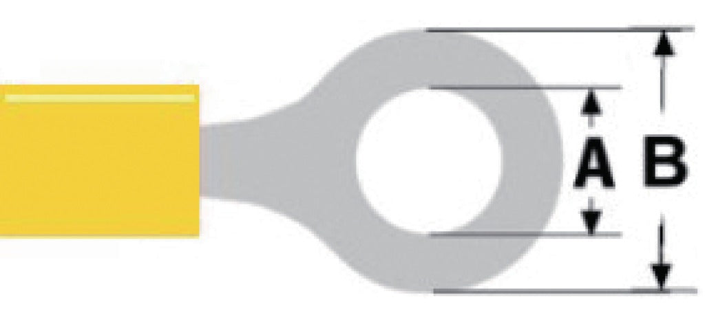 Valueline St-204 Cable Shoe Yellow 100 pieces