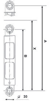 Fixapart w1-05034 shock absorber 120 n 10 mm original part number 44.041.655.0
