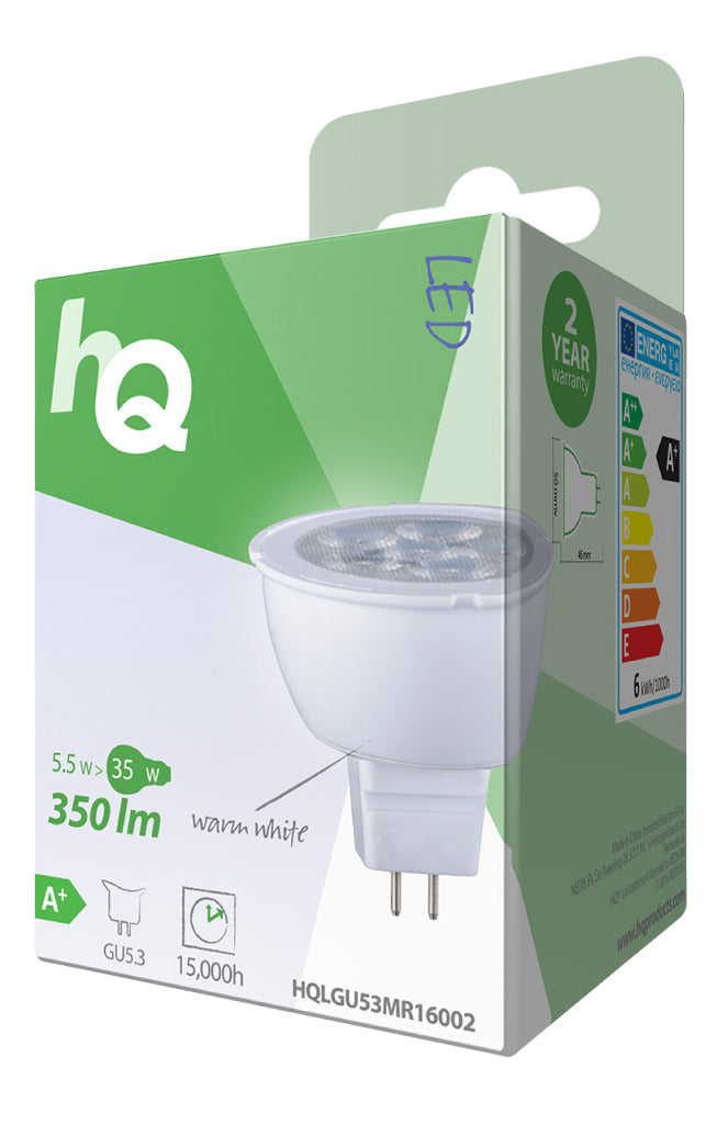 HQ LGU53 MR16002 LED lamp MR16 GU5.3 5.5 W 350 lm 2 700 K