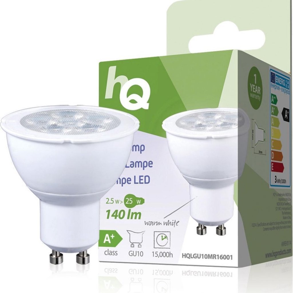 HQ LED REFLEKTOR 2,5W 140 LUMEN GU10