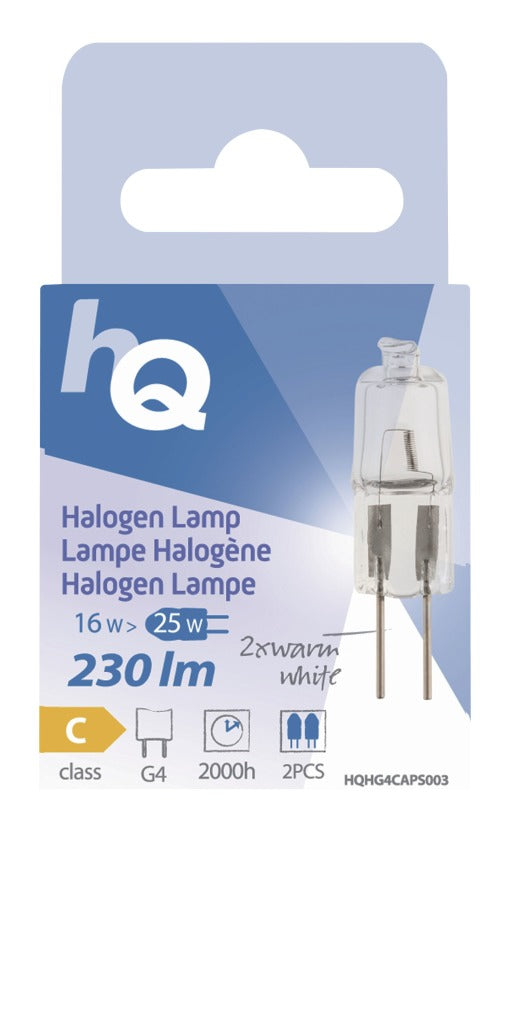 HQ HQ HQHG4 Caps003 Halogen lamp Capsule G4 16 W 230 LM 2 800 K