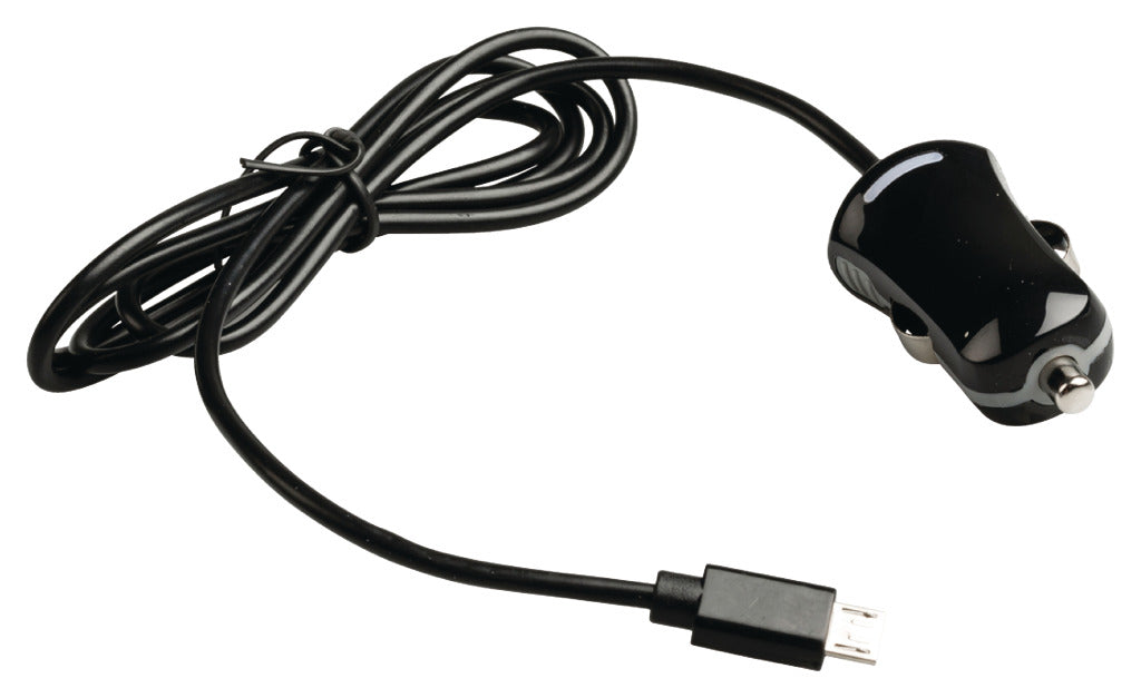 Valueline VLMB60890B10 Micro-USB nabíječka automobilů Micro USB Male-12V Car Connection 1,00 m Černá 2.1a