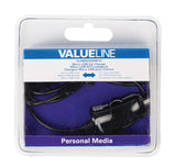 Valueline VLMB60890B10 Micro-USB nabíječka automobilů Micro USB Male-12V Car Connection 1,00 m Černá 2.1a