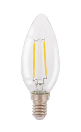 Hq lfe14cand001 led retro filament lamp e14 candle 2 w 210 lm 2700 k