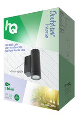 Hq ledwlout01 led outdoor wall lamp 6 w 190 lm black