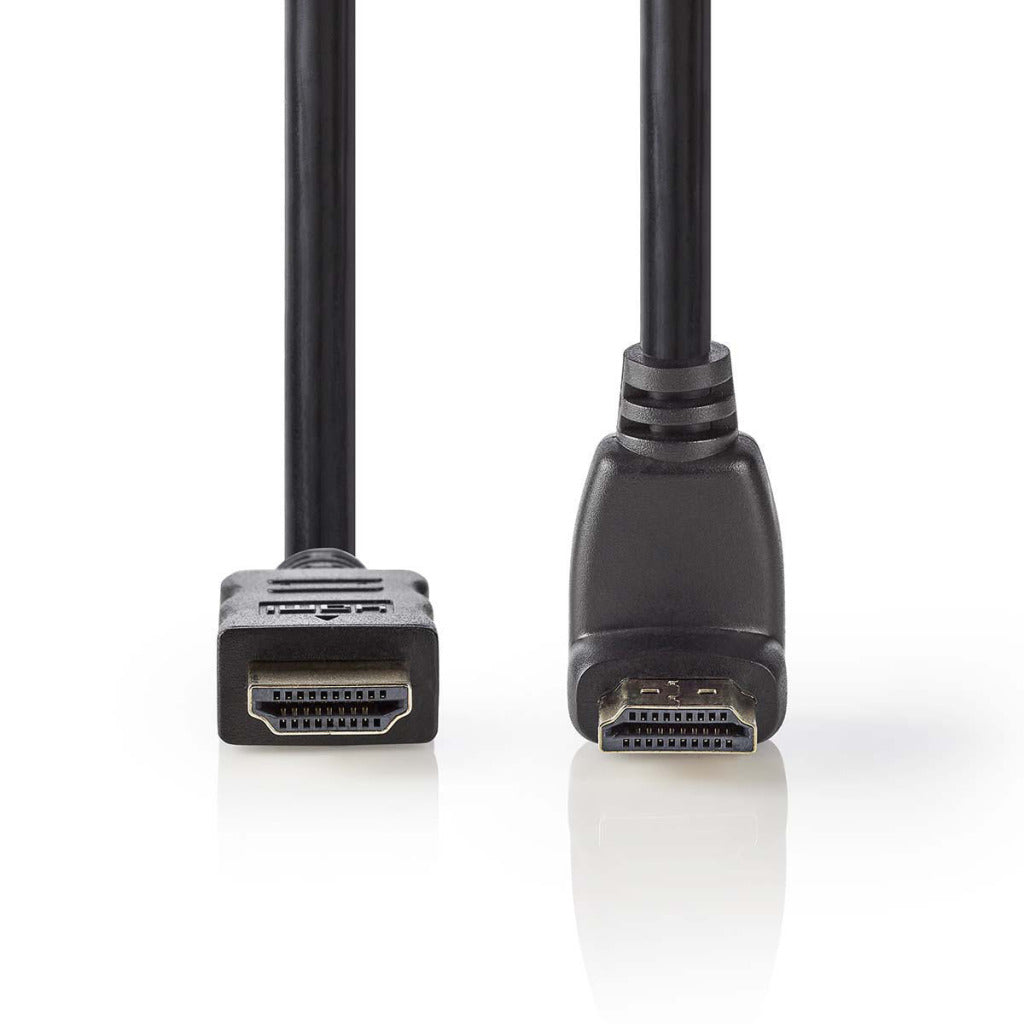 Nedis cvgp34200bk15 high-speed hdmi cable with ethernet hdmi connector - hdmi connector 90° angled 1.5 m black