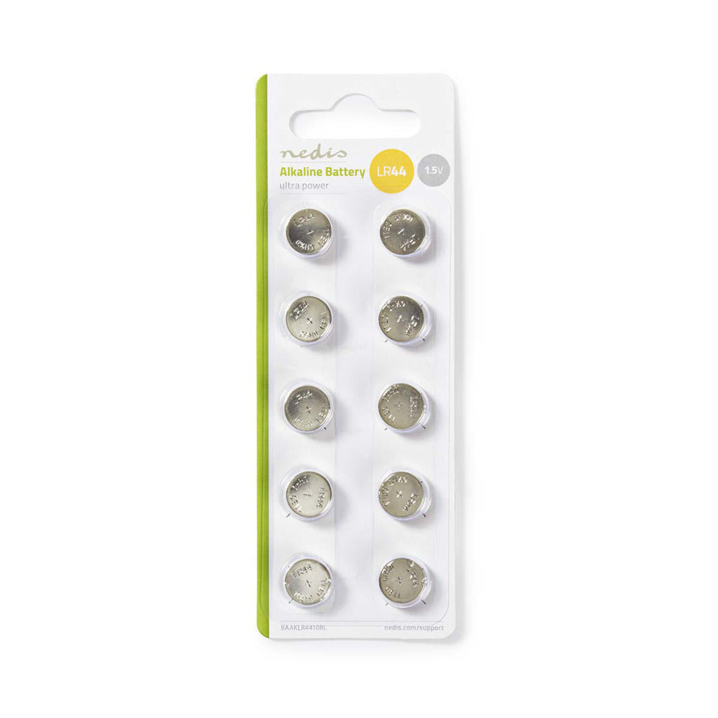 Nedis baaklr4410bl alkaline battery lr44 10 pieces blister pack