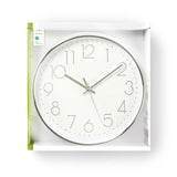 Nedis Clwwa015PC30s Ronn Wand Auer Duerchmiesser 30 cm wäiss Sëlwer