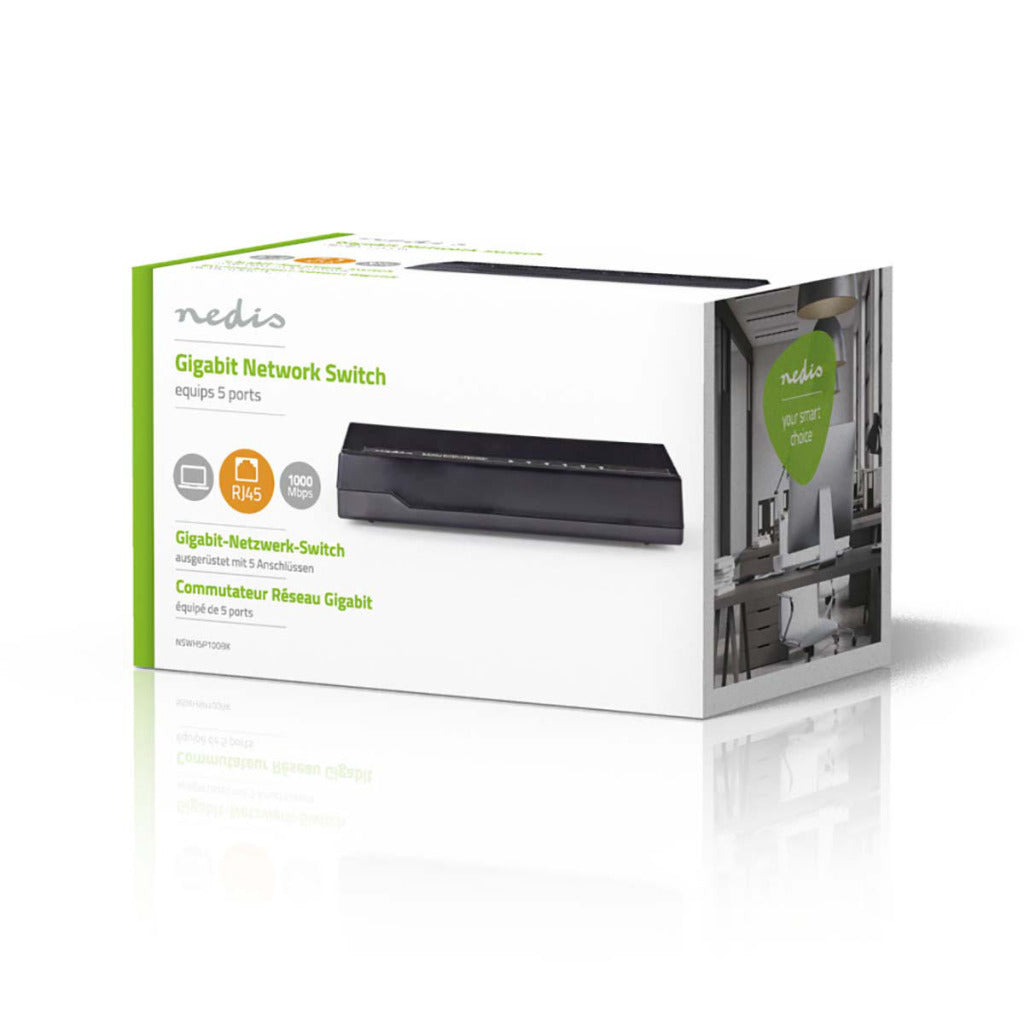 Networkswitch networkswitch netwh5p100bk nedis nswh5p100bk 1 GBPS.