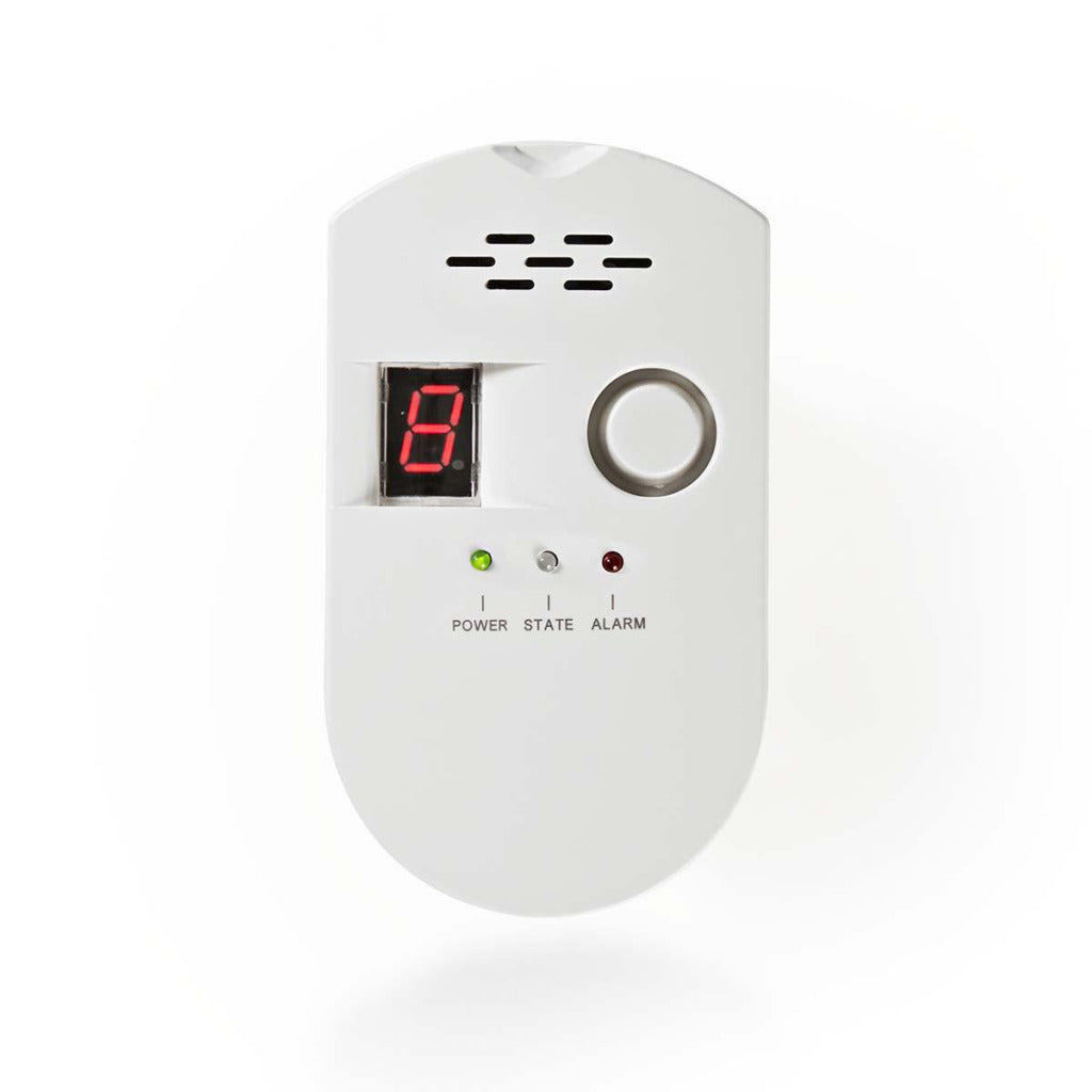 Nedis DTCTG10GWT Detector di gas EN50194 rileva GPL, gas naturale o gas carbone