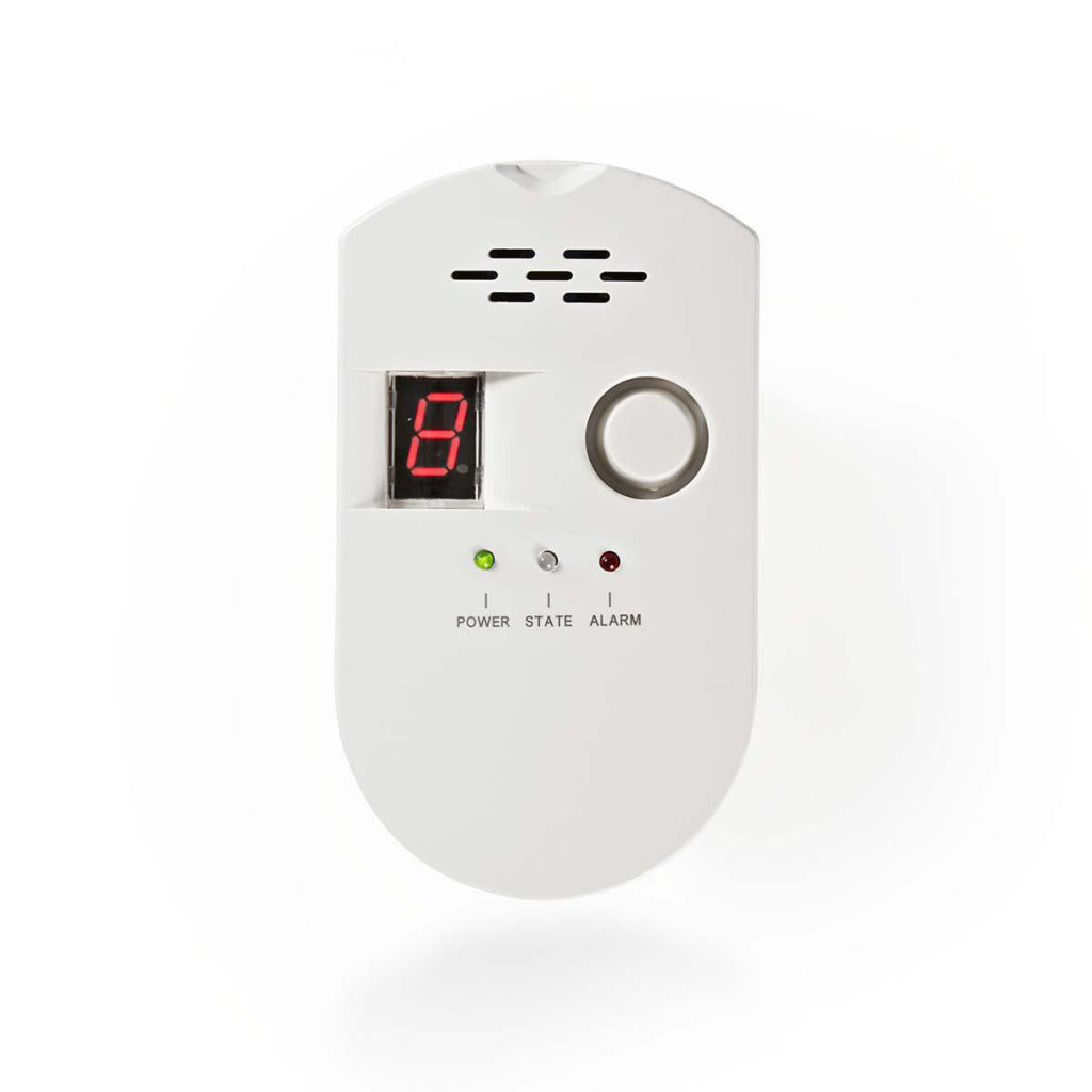 Nedis DTCTG10GWT Detector di gas EN50194 rileva GPL, gas naturale o gas carbone