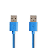 NDIS CCGP61000Bu20 USB 3.0 Kabel e Mann - eng männlech 2.0 m Blo
