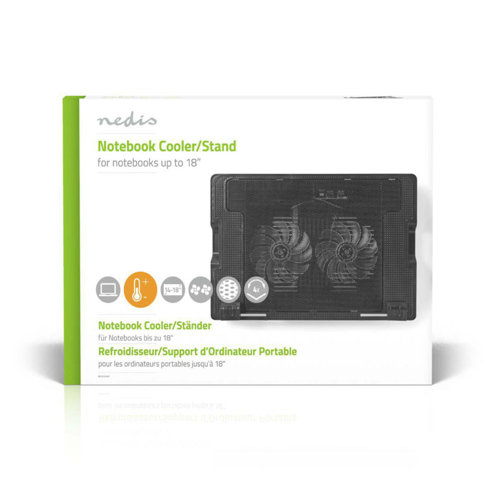 Nedis nbcr200bk Notebook Stand bis 18 Universal Black