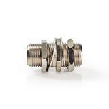 Nedis csgb41940me satelliet- en antenne-adapter f female - f female metaal