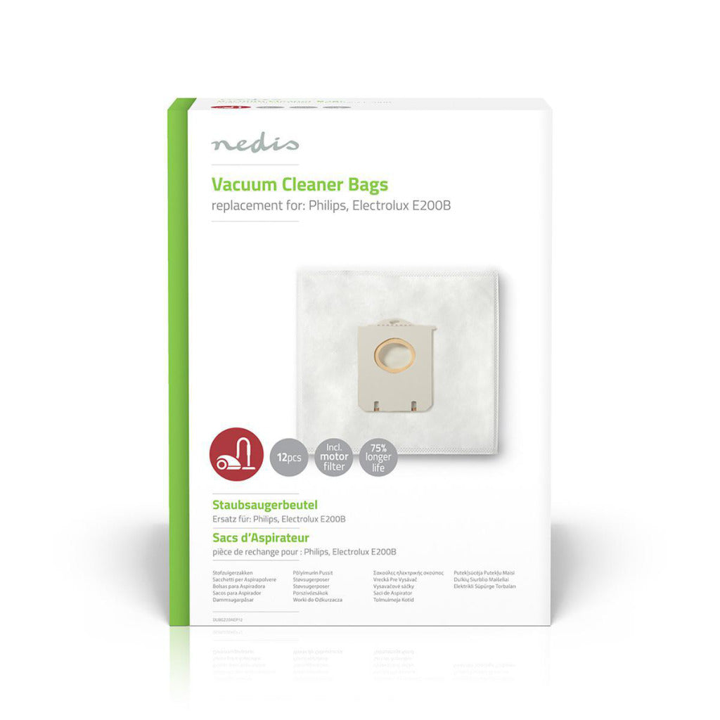 Nedis dubg220aep12 vacuum cleaner bag philips, electrolux e200b