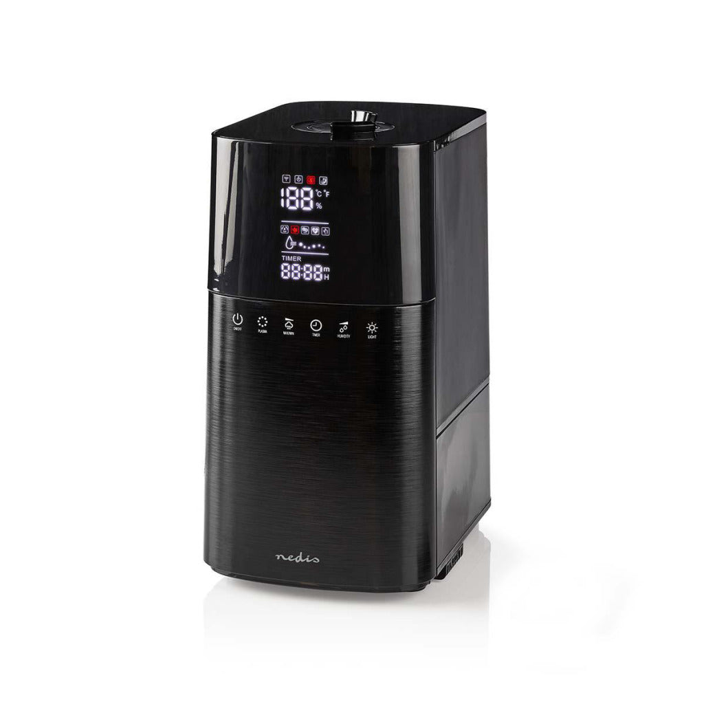 Nedis humi130cbk humidifier 6 l hygrometer remote control black