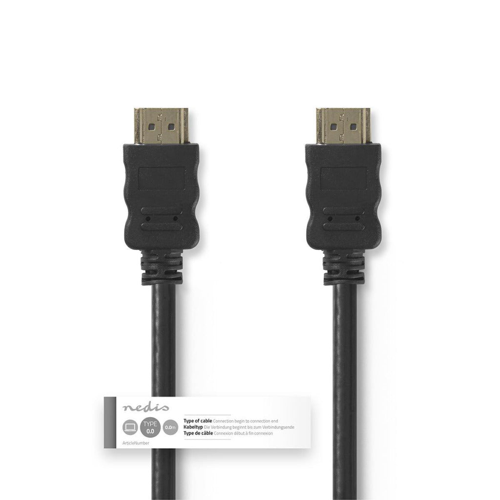 Nedis CVGT34000BK30 High Speed ​​HDMI cable with Ethernet HDMI connector-HDMI connector 3.0 m Black