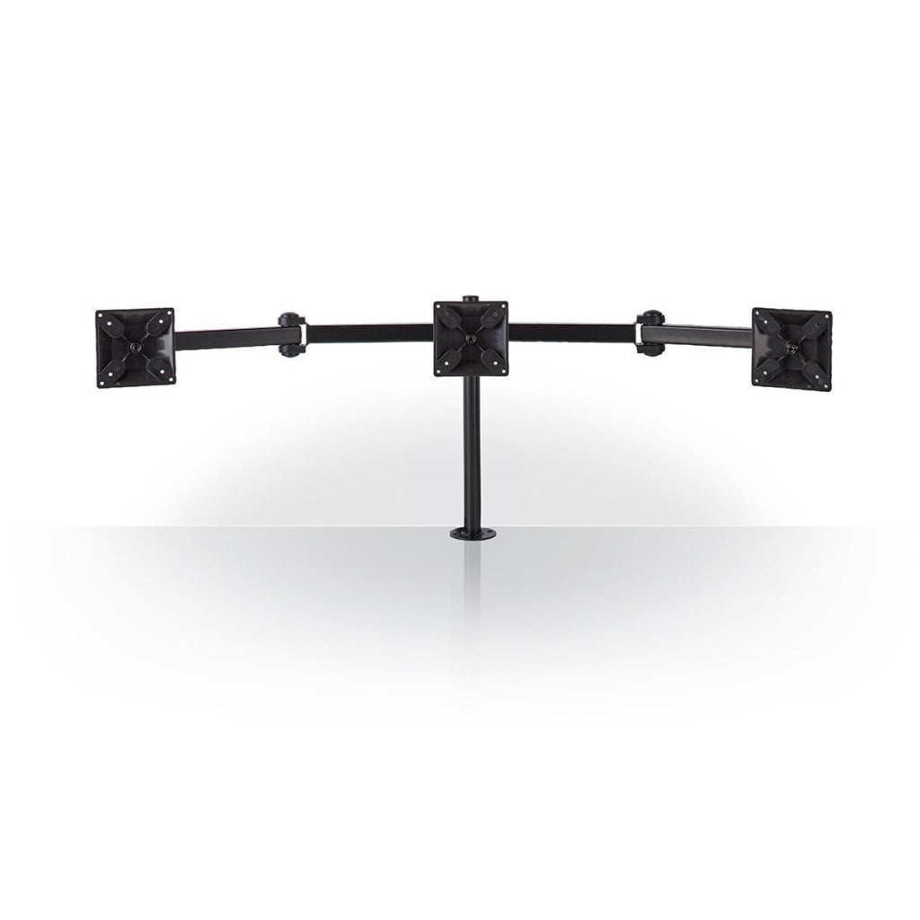 Nedis ergotmm100bk ergonomic monitor bracket three monitor arms turning and tiltable black