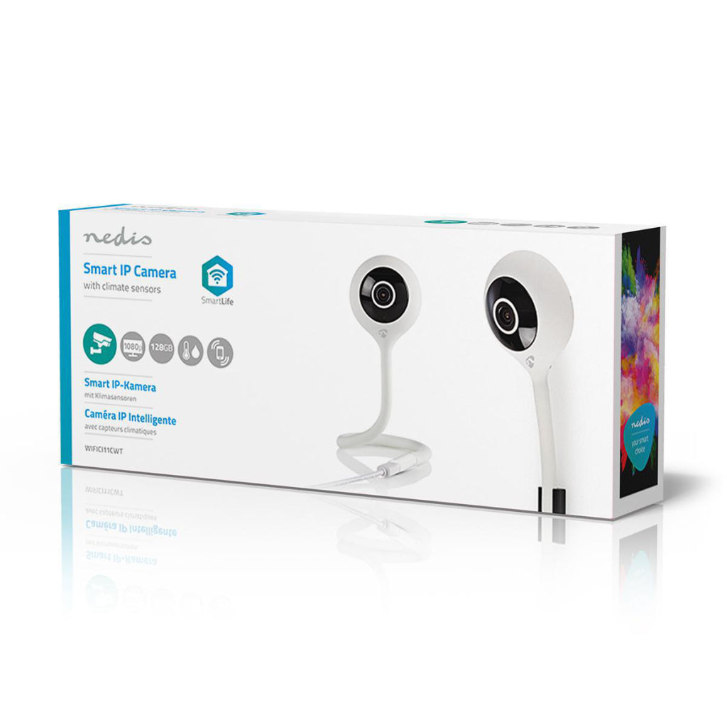 Nedis WiFi11cwt Wi-Fi Smart Camera Climate Sensor Full-HD 1080p