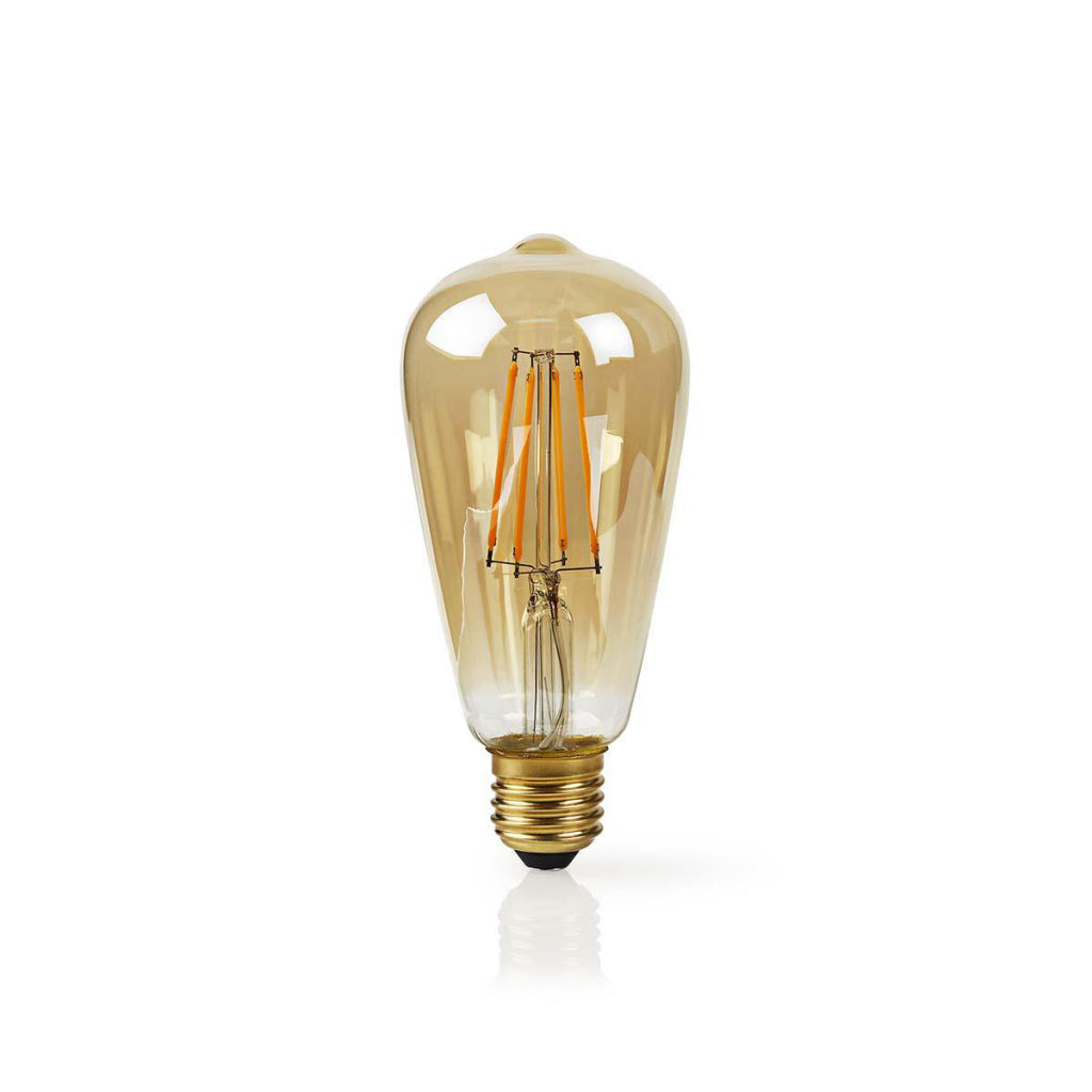 Nedis wifilf10gdst64 wi-fi smart led lamp with filament e27 st64 5 w 500 lm