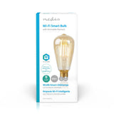 Nedis wifilf10gdst64 wi-fi smart led lamp with filament e27 st64 5 w 500 lm