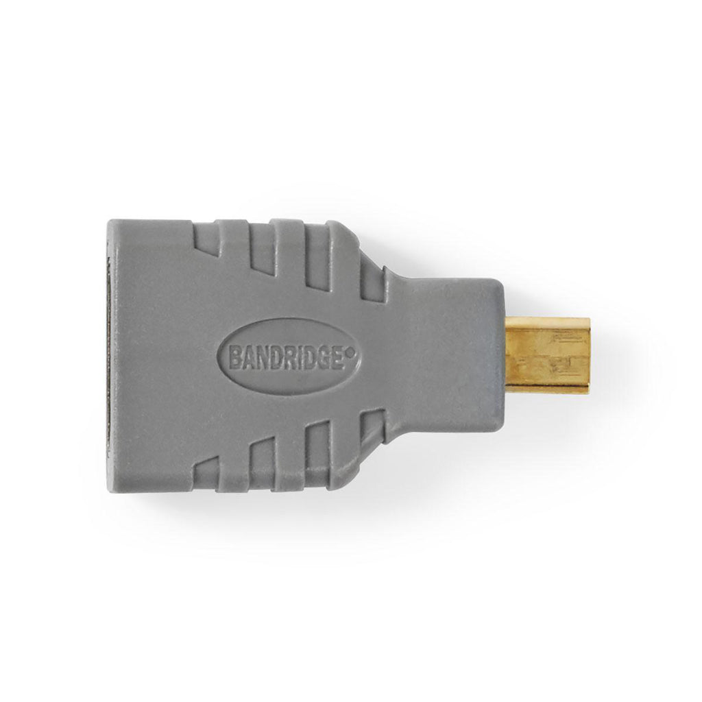 Bandridge BVP130 HDMI Adaptér HDMI-MICRO Connector-Hdmi Femal Gray