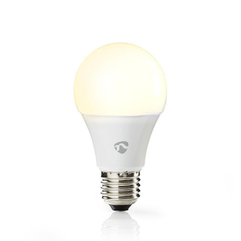Nedis wifilw11wte27 wifi inteligentna żarówka led ciepła biała e27