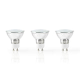 NEDIS WIFILW30CRGU10 WI-FI SMART LED-lampa varm till Cool White GU10 3-Pack