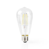 Nedis wifilf10wtst64 wi-fi smart led filament lamp e27 st64 5 w 500 lm