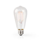 Nedis wifilf10wtst64 wi-fi smart led filament lamp e27 st64 5 w 500 lm