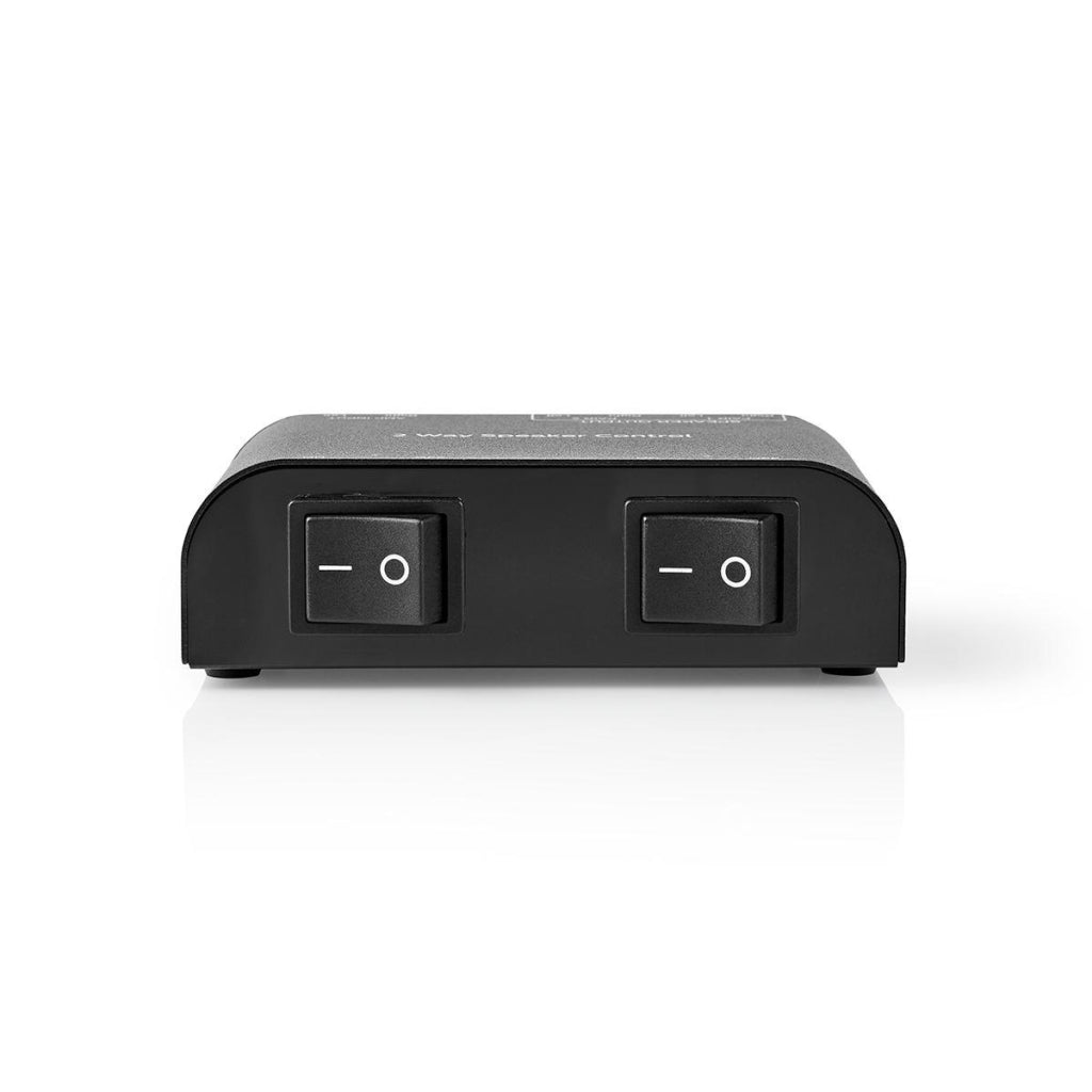 Nedis aswi2602bk speaker switch 2 ports clamp connection black
