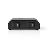 Nedis aswi2602bk speaker switch 2 ports clamp connection black