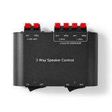 Nedis aswi2602bk speaker switch 2 ports clamp connection black