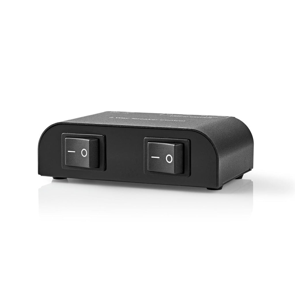 Nedis aswi2602bk speaker switch 2 ports clamp connection black