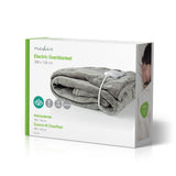 Nedis PEBL140CWT Coperta elettrica superiore coperta superiore 180 x 130 cm 9 file di calore Indicatore di surriscaldamento della luce protezione