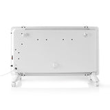 Nedis Wifihtpl20fwt smart convector stove with Wi-Fi Thermostat Glass front panel 2000 W white
