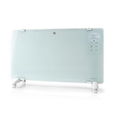 Nedis Wifihtpl20fwt smart convector stove with Wi-Fi Thermostat Glass front panel 2000 W white