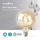 Nedis WiFilt10GDG125 Wi-Fi caldo a fresco filitlamp a LED bianco trasformato E27 G125 5,5 W 350 LM