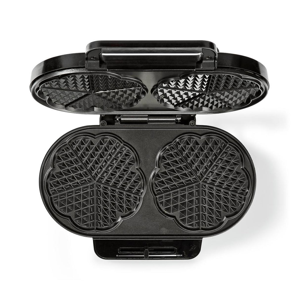 Nedis KAWP110FBK Double waffle iron 2x 14 cm 1200 W black