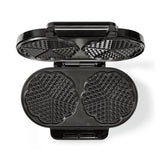 Nedis KAWP110FBK Double waffle iron 2x 14 cm 1200 W black