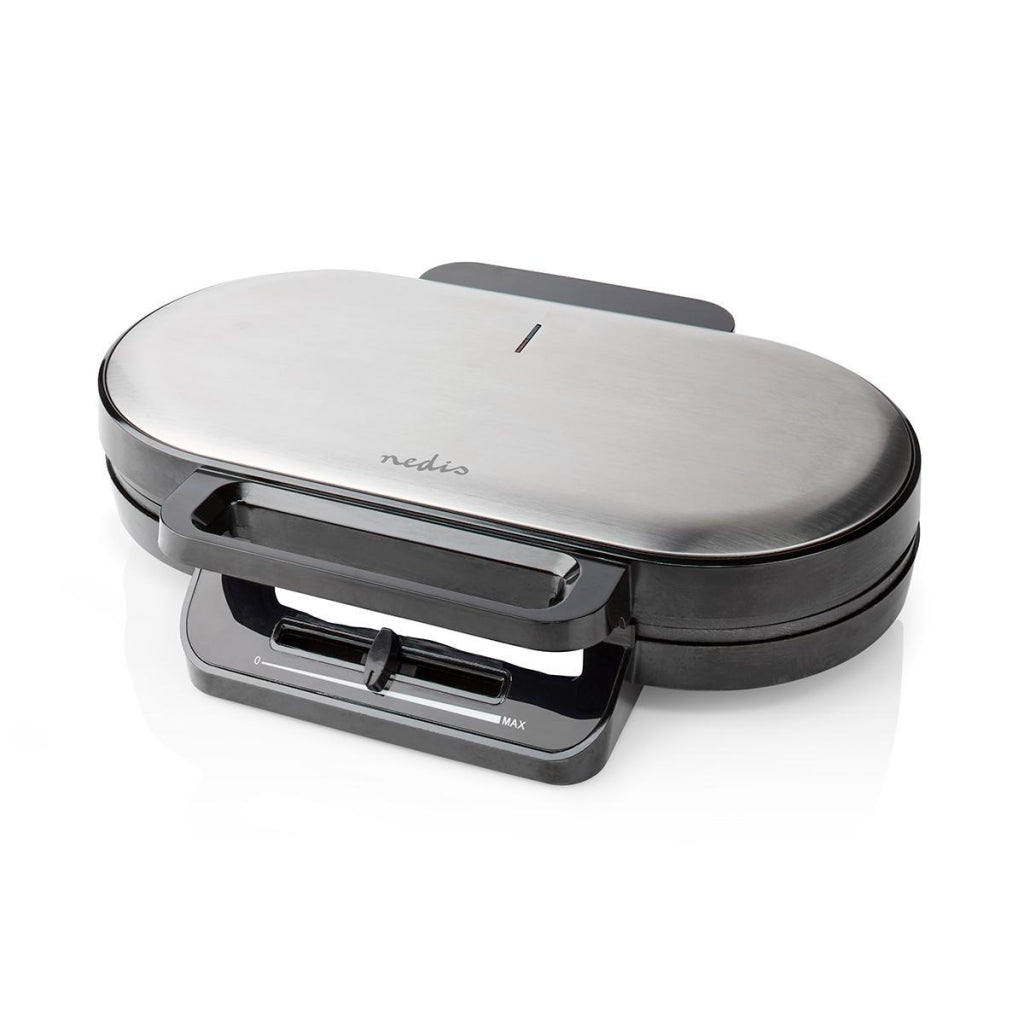 Nedis KAWP110FBK Double waffle iron 2x 14 cm 1200 W black